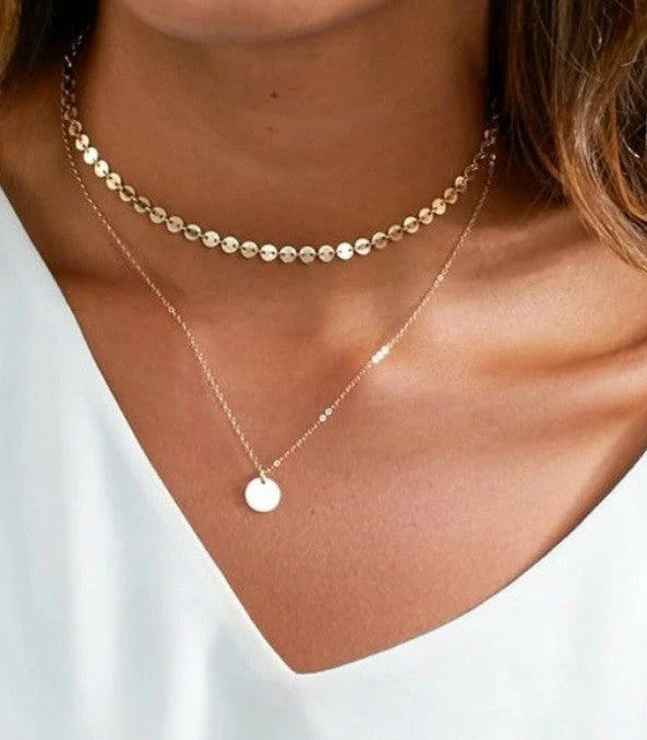 Emprada Pendant Choker Necklace 1 Emprada Pendant Choker Necklace