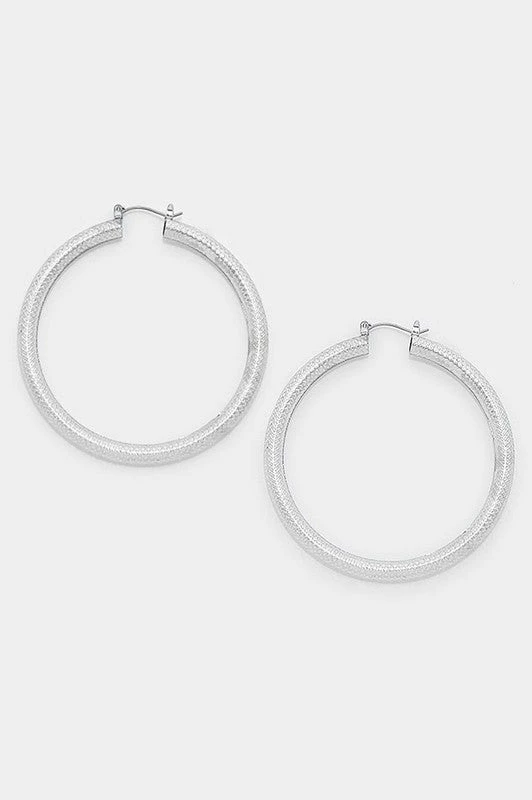 Emprada Silver Gold Filled 14K Metal Hoop Earrings 2 Emprada Silver Gold Filled 14K Metal Hoop Earrings