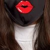 Emprada Masks Lips Red Black Women's Reusable Face Mask