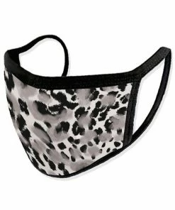 Emprada Leopard Grey Print Reusable Face Mask Masks