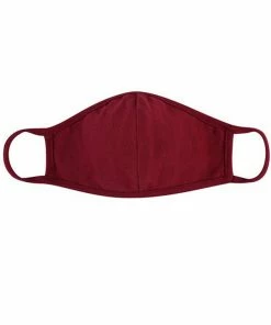 Emprada Burgundy Red Solid Reusable Face Mask Masks