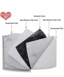 Emprada Black Adjustable Reusable Face Mask Masks 5 Emprada Black Adjustable Reusable Face Mask Masks