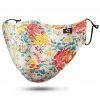 Emprada Floral White Adjustable Reusable Face Mask Masks