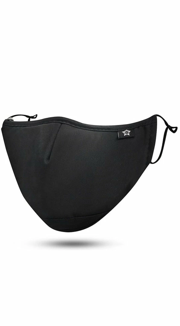 Emprada Black Adjustable Reusable Face Mask Masks 1 Emprada Black Adjustable Reusable Face Mask Masks