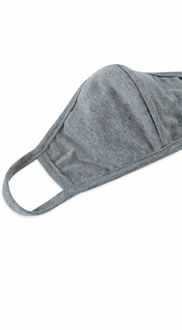 Emprada Grey Solid Reusable Face Mask 3 Emprada Grey Solid Reusable Face Mask