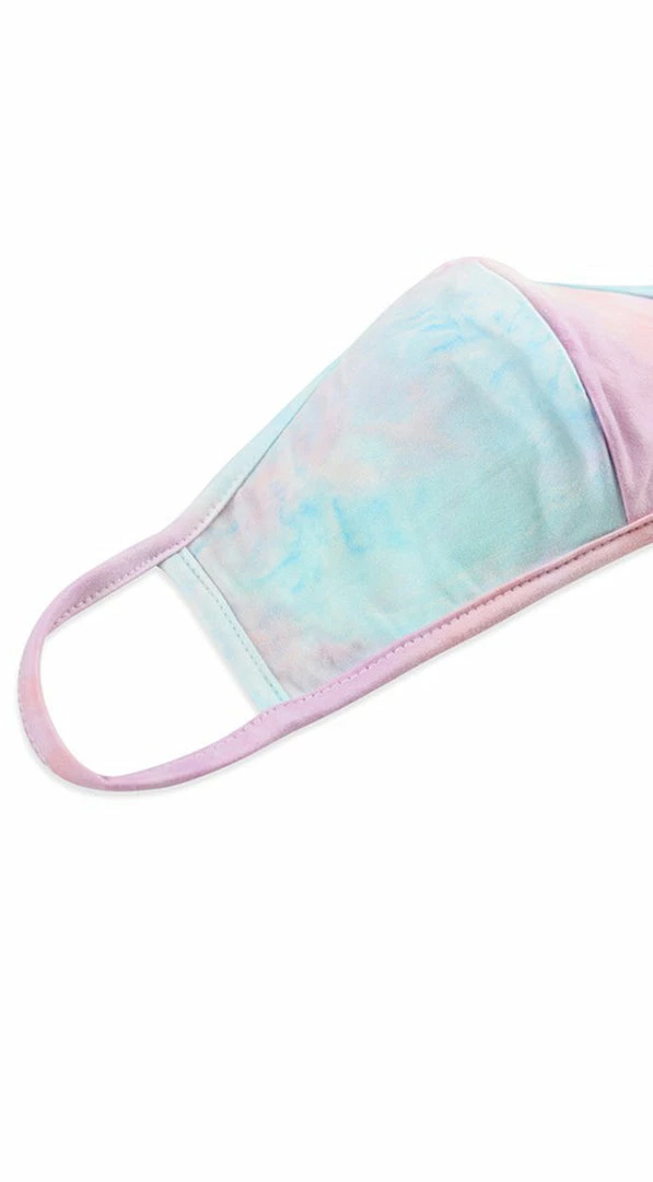 Emprada Tie Dye Light Pink Lavender Reusable Face Mask 2 Emprada Tie Dye Light Pink Lavender Reusable Face Mask