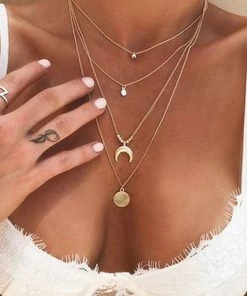 Emprada Accessories Multilayer Chain Necklace