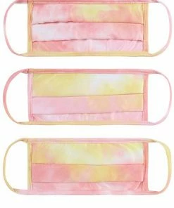 Emprada Masks Tie Dye Pink Yellow Kids Reusable Face Mask 5 Emprada Masks Tie Dye Pink Yellow Kids Reusable Face Mask
