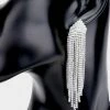 Emprada Rhinestone Statement Fringe Drop Earrings
