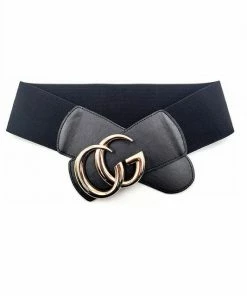 Emprada GG Metal Buckle Stretch Waist Belt Accessories
