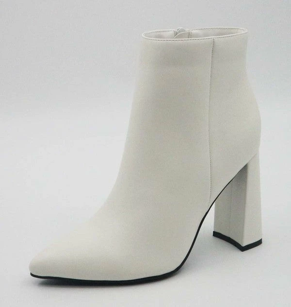 Emprada Shoes Nala White Ankle Boots 3 Emprada Shoes Nala White Ankle Boots
