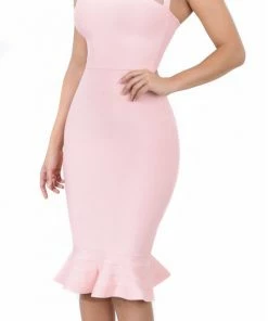Emprada Kayden Blush Mermaid Bandage Dress Dresses
