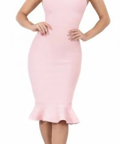 Emprada Kayden Blush Mermaid Bandage Dress Dresses