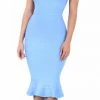 Emprada Kayden Blue Mermaid Bandage Dress Dresses