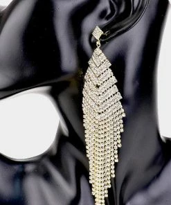 Emprada Rhinestone Pave Earrings Accessories