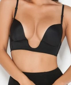 Emprada Full Black V Bra Intimates