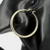 Emprada Gold Metal Hoop Pin Catch Earrings Accessories