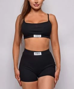 Emprada Angel Black Shorts & Top Lounge Set Loungewear