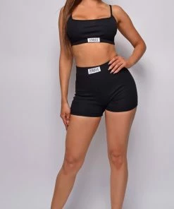 Emprada Angel Black Shorts & Top Lounge Set Loungewear