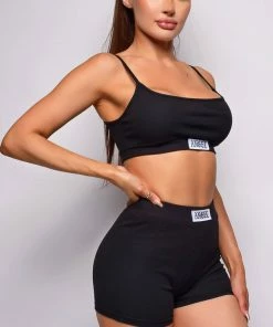 Emprada Angel Black Shorts & Top Lounge Set Loungewear