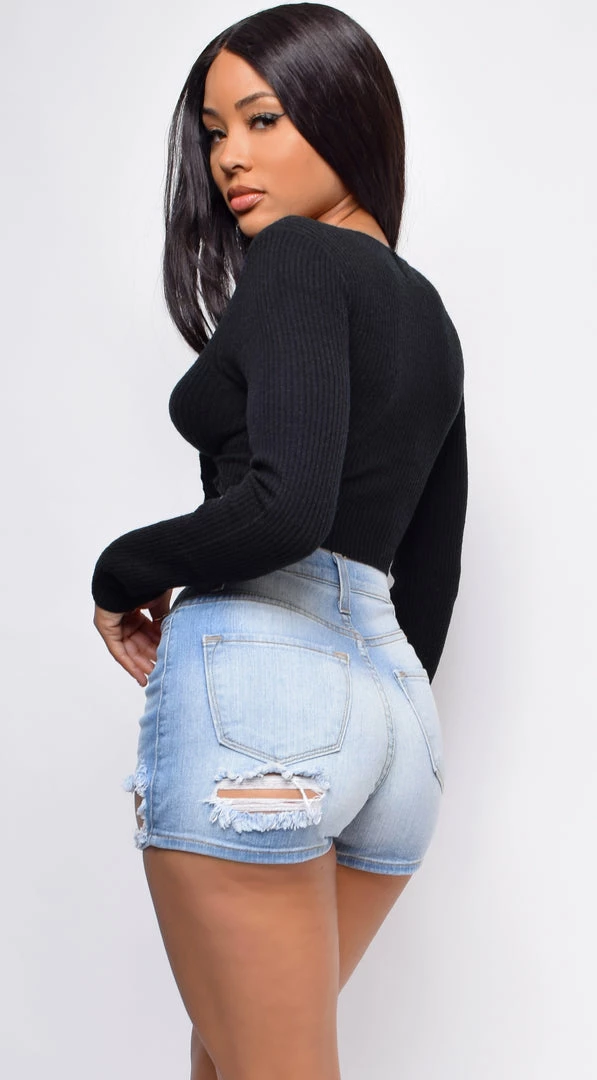 Emprada Gabriella Black Front Tie Top Tops 3 Emprada Gabriella Black Front Tie Top Tops