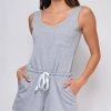 Emprada Chaya Grey Pocket Sleeveless Romper Loungewear