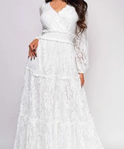 Emprada Havana White Surplice Neck Maxi Dress 7 Emprada Havana White Surplice Neck Maxi Dress