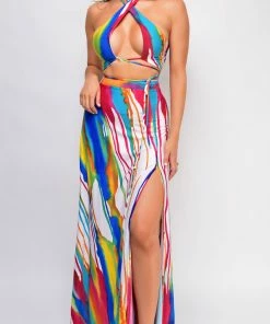 Emprada Dominica Blue Multi Color Print Set