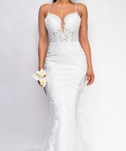Emprada Dresses Esmee White Lace Bridal Gown