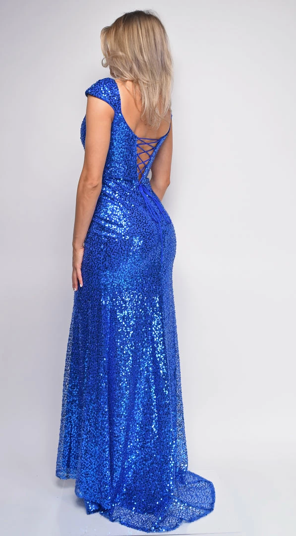 Emprada Dresses Betania Blue Sequin Gown 5 Emprada Dresses Betania Blue Sequin Gown