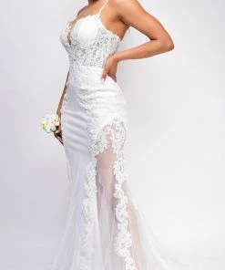 Emprada Dresses Esmee White Lace Bridal Gown