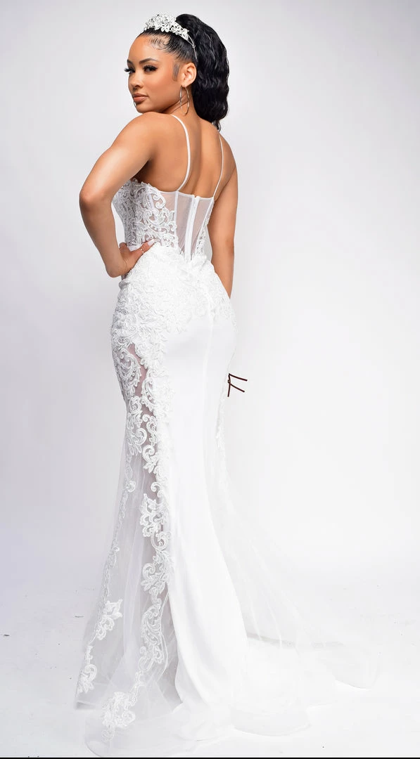 Emprada Dresses Esmee White Lace Bridal Gown 3 Emprada Dresses Esmee White Lace Bridal Gown