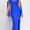 Emprada Abigail Blue Off Shoulder Gown