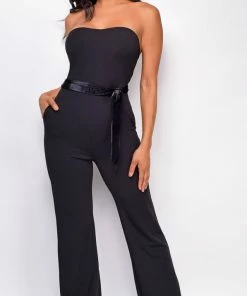 Emprada Cove Black Strapless Jumpsuit Jumpsuits & Rompers