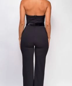 Emprada Cove Black Strapless Jumpsuit Jumpsuits & Rompers