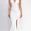 Emprada Amelie White Lace Detail Bridal Gown Dress