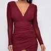 Emprada Adaly Ruby Red Wrap Dress Dresses