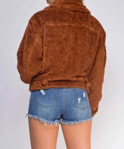 Emprada Kenise Brown Teddy Jacket Outerwear 5 Emprada Kenise Brown Teddy Jacket Outerwear