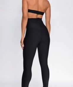 Emprada Jumpsuits & Rompers Charmaine Black Lace Front Bandage Jumpsuit