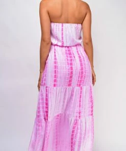 Emprada Boracay Pink Tie Dye Dress