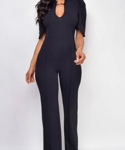 Emprada Jumpsuits & Rompers Calandra Black Chain Jumpsuit