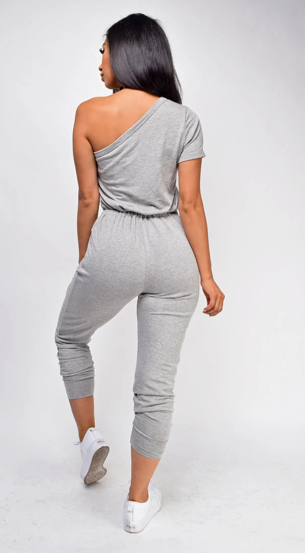 Emprada Outcast Grey One Shoulder Jumpsuit 2 Emprada Outcast Grey One Shoulder Jumpsuit