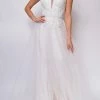 Emprada Dresses Nicole Sweetheart Neckline A-Line Lace Off Shoulder Layered Tulle Skirt Bridal Gown