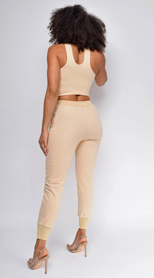 Emprada Shanti Beige Joggers 3 Emprada Shanti Beige Joggers