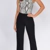 Emprada Ava Black Flared Bottom Pants Bottoms
