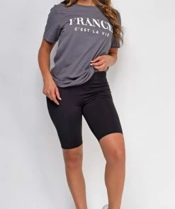 Emprada France C'est La Vie Grey Graphic Tee 5 Emprada France C'est La Vie Grey Graphic Tee