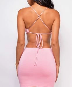 Emprada Essen Pink Ring Detail Dress Dresses