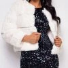 Emprada Outerwear Tamar Off White Faux Fur Coat