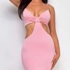 Emprada Dresses Katrina Pink Cut Out Dress