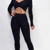 Emprada Loungewear Jermaine Black Ribbed Set